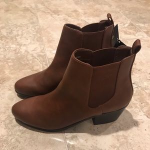 Size 8.5 Faux Leather Booties